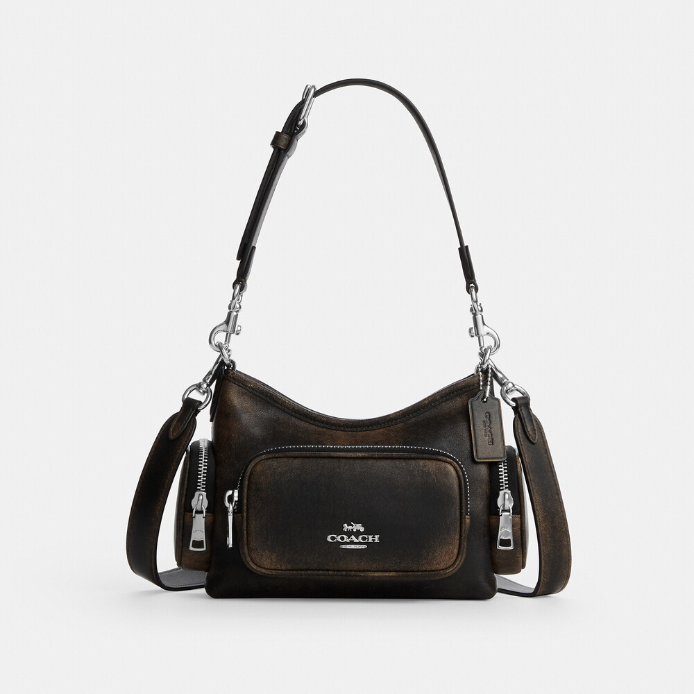 Coach Laurel Shoulder Bag 22 With Pockets In Loved Leather, NWT!